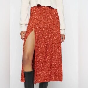 Reformation Floral Zoe Skirt Balsam Size 10